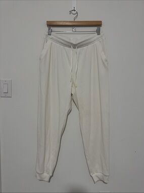 Hyba Cream Ribbed Jogger Pants
